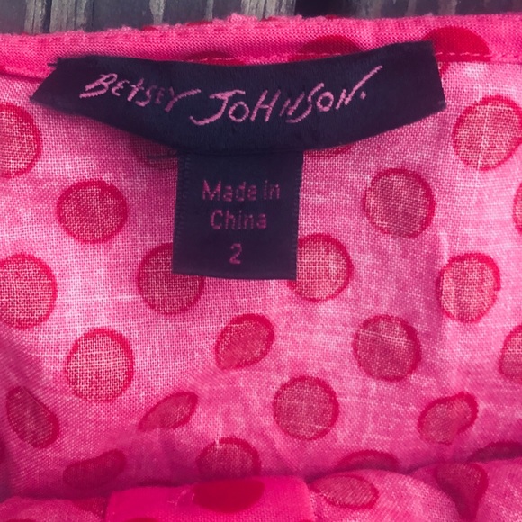 “🛍SOLD ON DEPOP🌸”Betsey Johnson Polka Dot Tiered Ruffle Dress - Picture 3 of 5